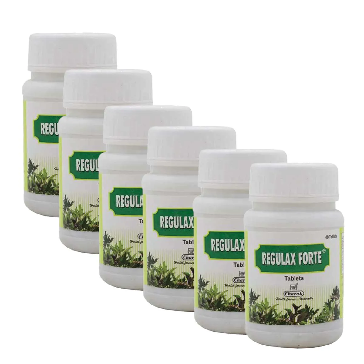 Charak Regulax Forte Tablet 40tab, Pack of 6