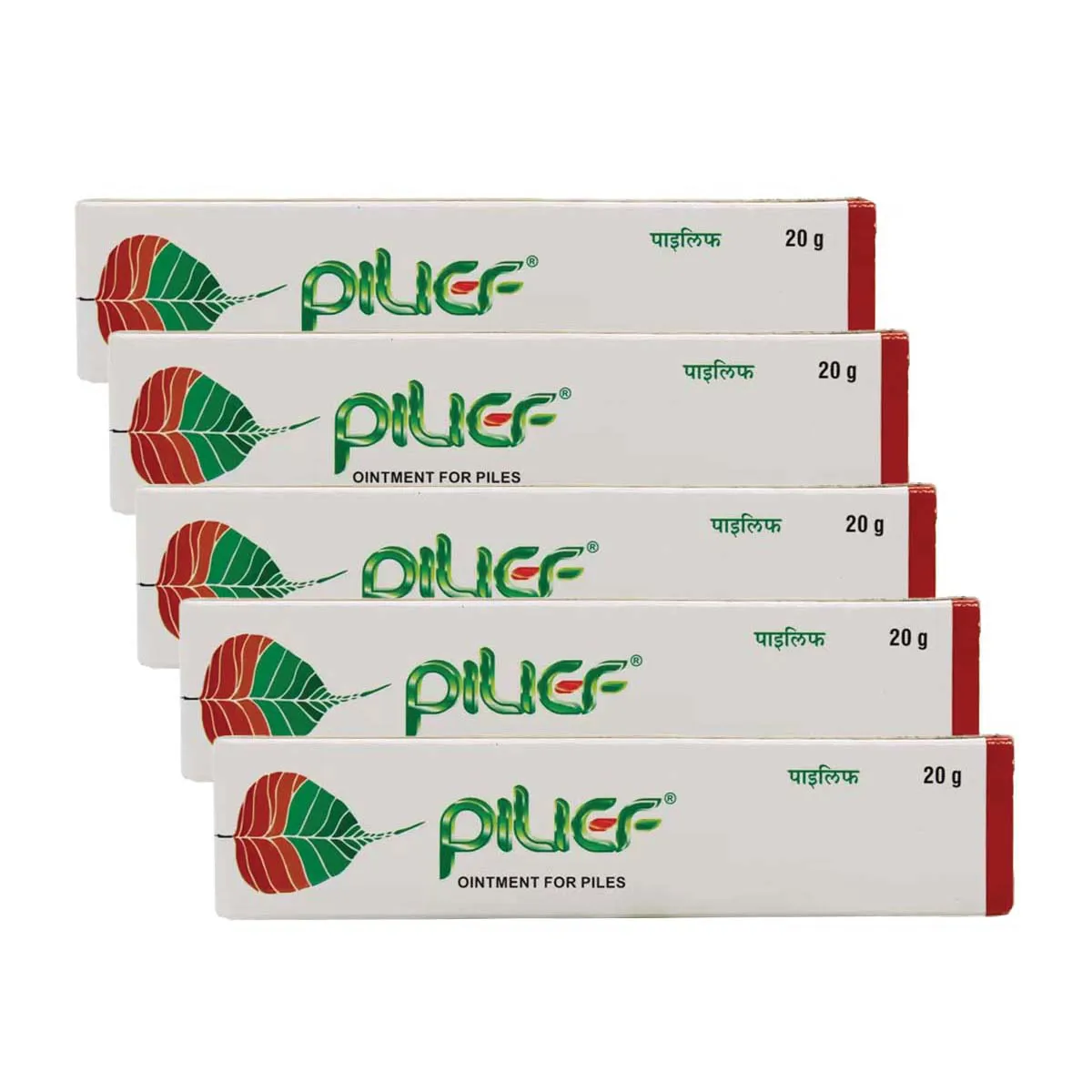 Charak Pilief Cream 20g, Pack of 5