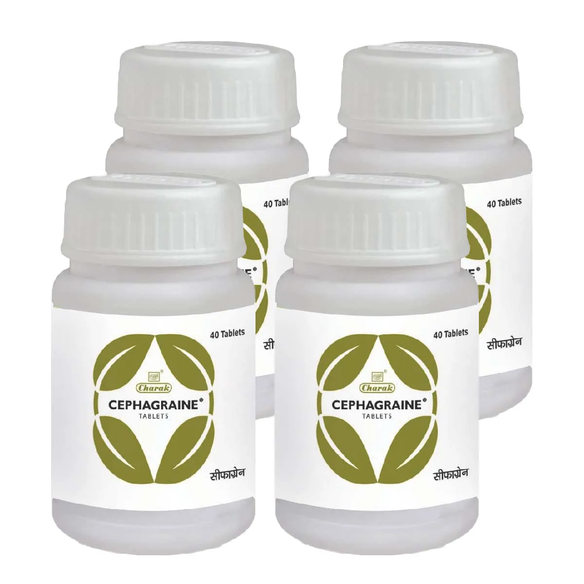 Charak Cephagraine Tablet 40tab, Pack of 4