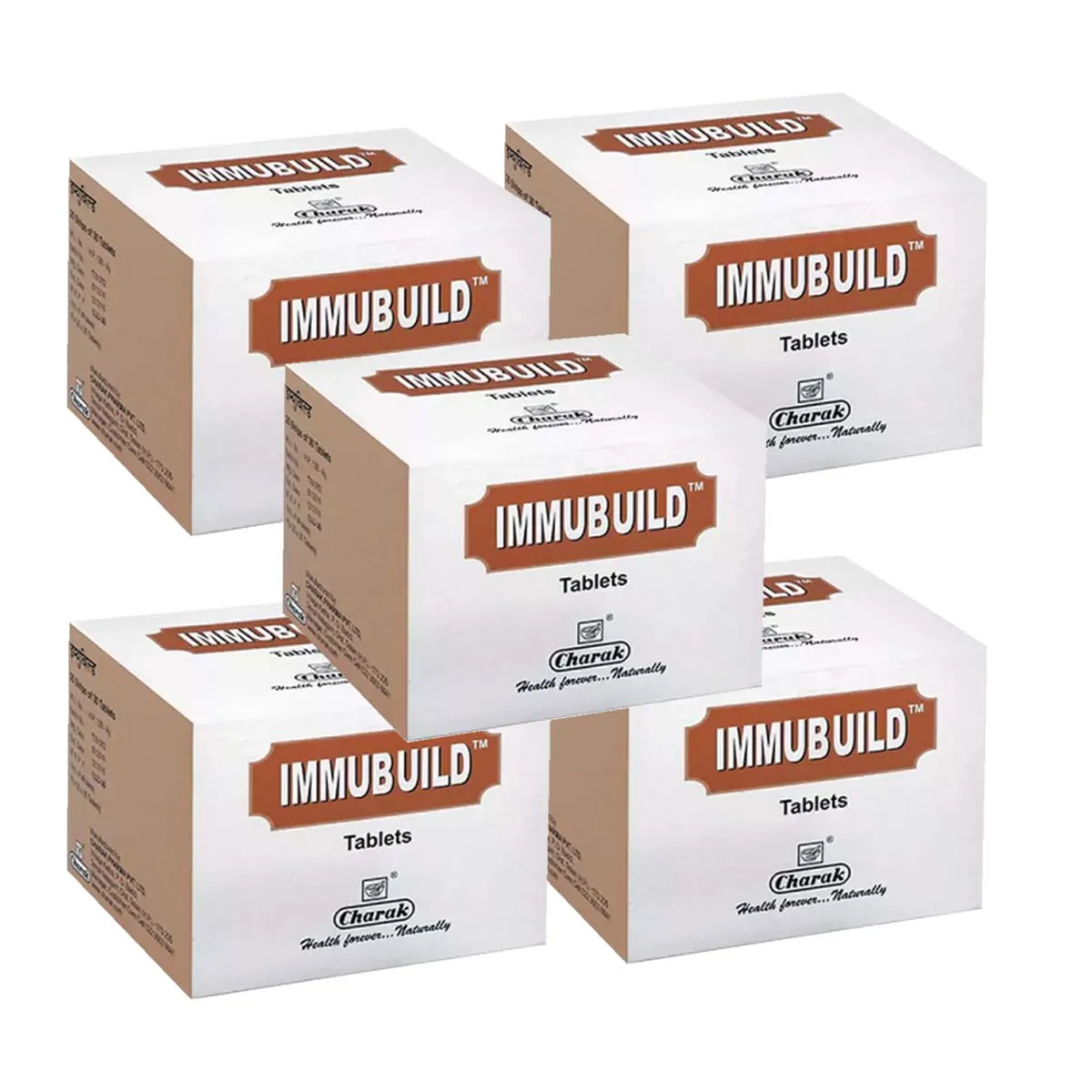 Charak Immubuild Tablets 30tab, Pack of 5