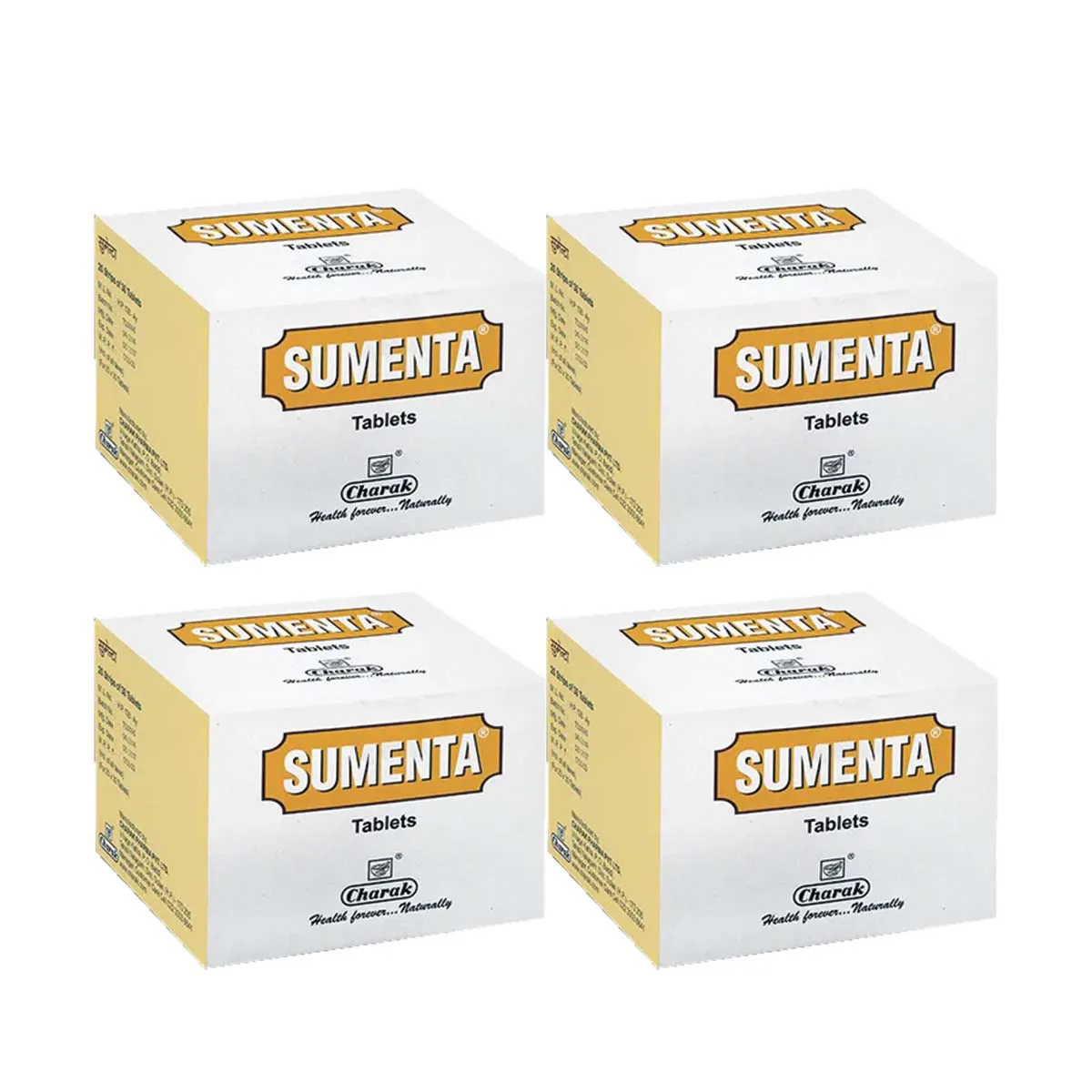 Charak Sumenta Tablets 30tab, Pack of 4