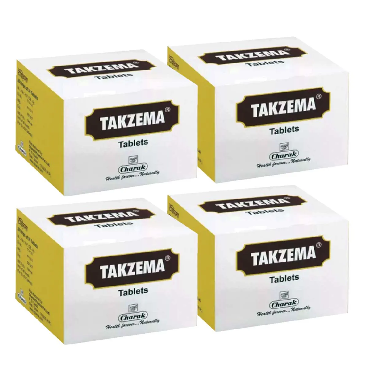 Charak Takzema Tablets 30tab, Pack of 4