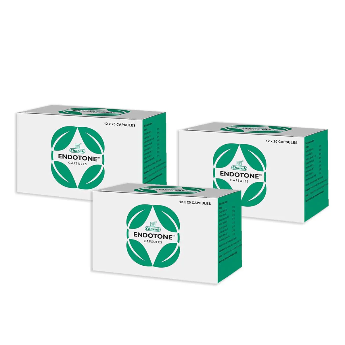 Charak Endotone Capsules 20caps, Pack of 3
