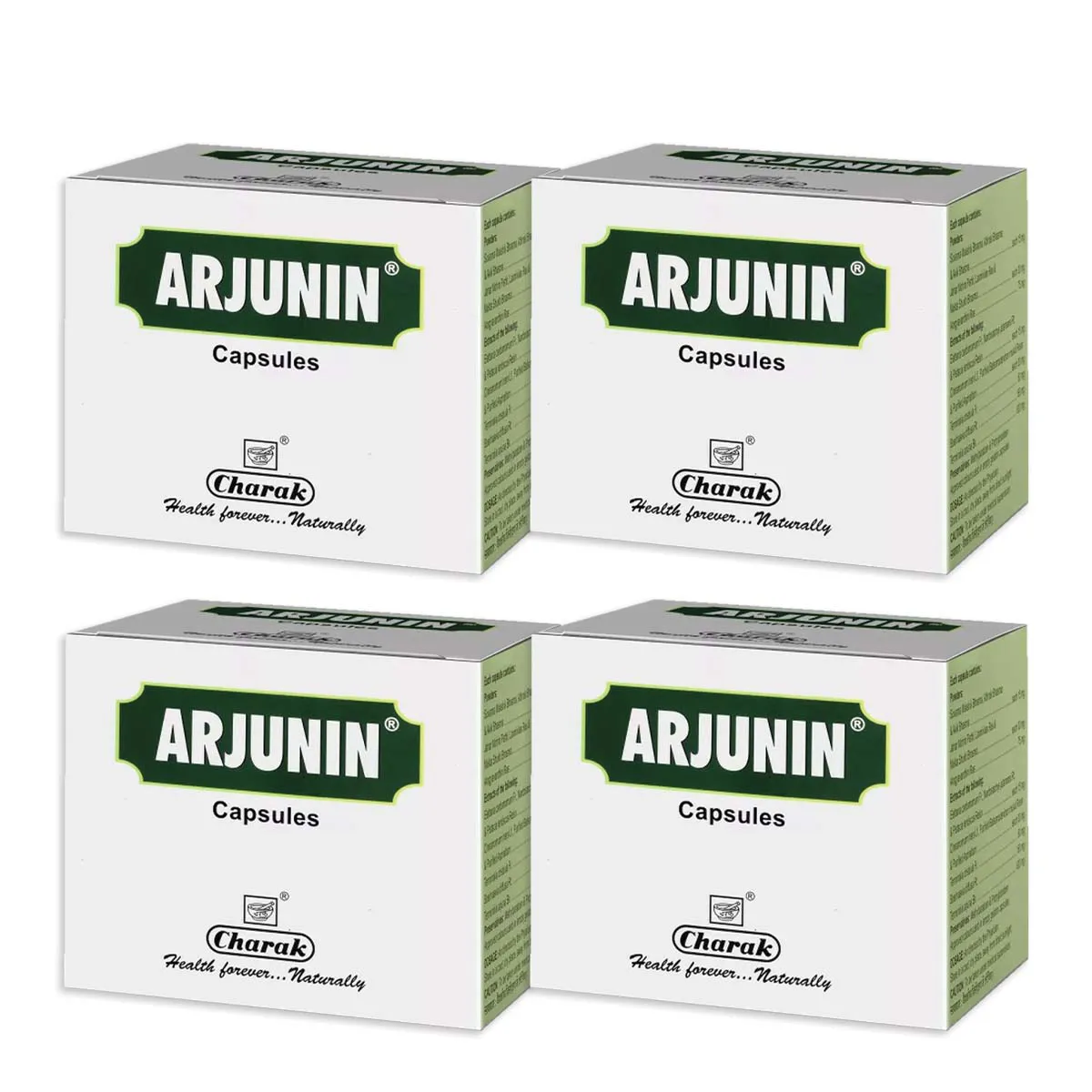 Charak Arjunin Capsule 20caps, Pack of 4