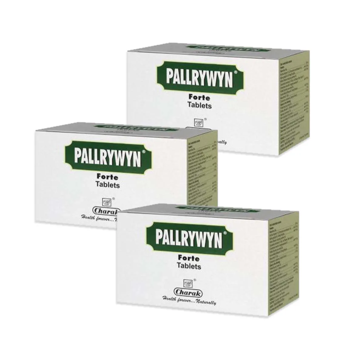 Charak Pallrywyn Forte Tablet 20tab, Pack of 3