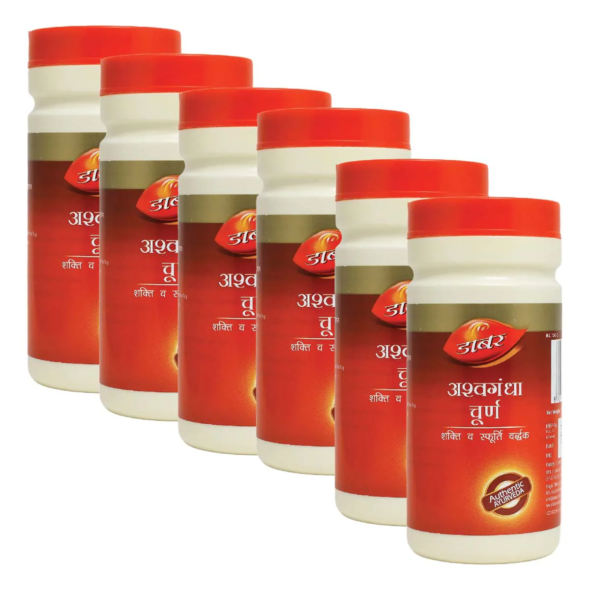 Dabur Ashwagandha Churna 60g, Pack of 6