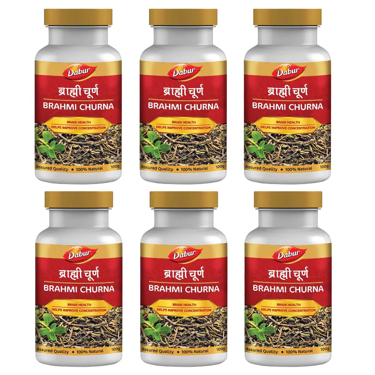 Dabur Brahmi Churna 100g, Pack of 6