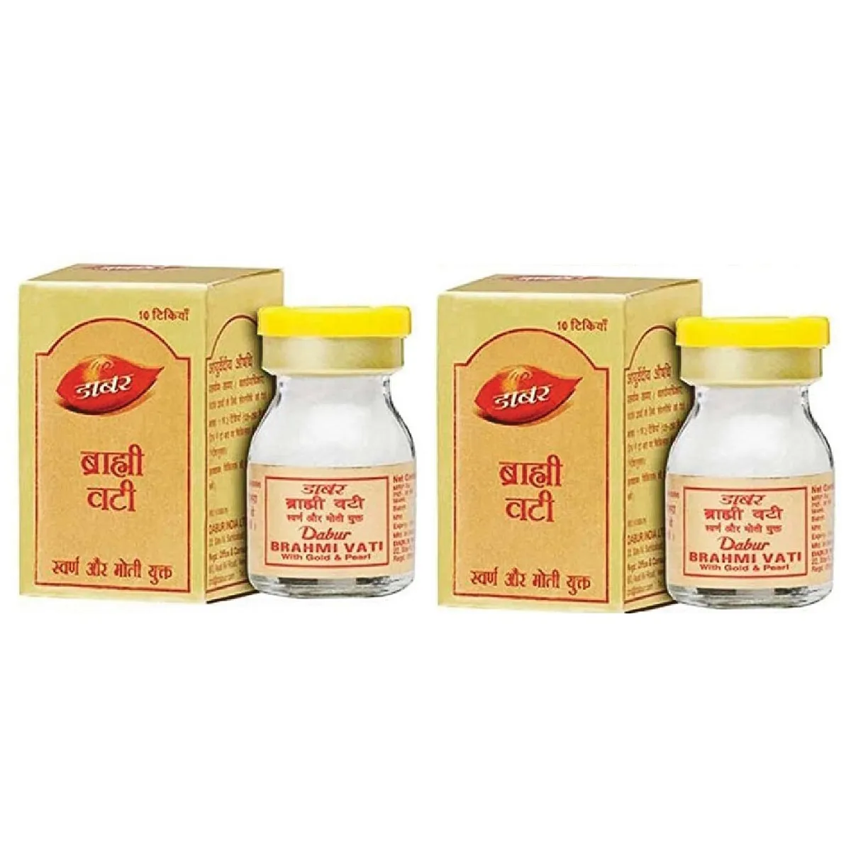 Dabur Brahmi Vati With Gold 10tab, Pack of 2
