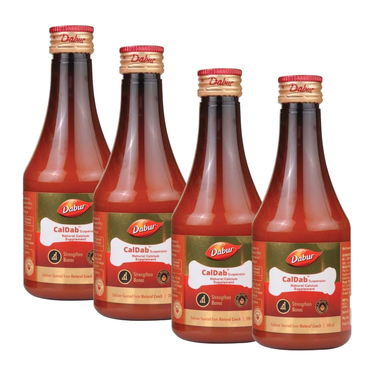 Dabur Caldab Suspension 200ml, Pack of 4