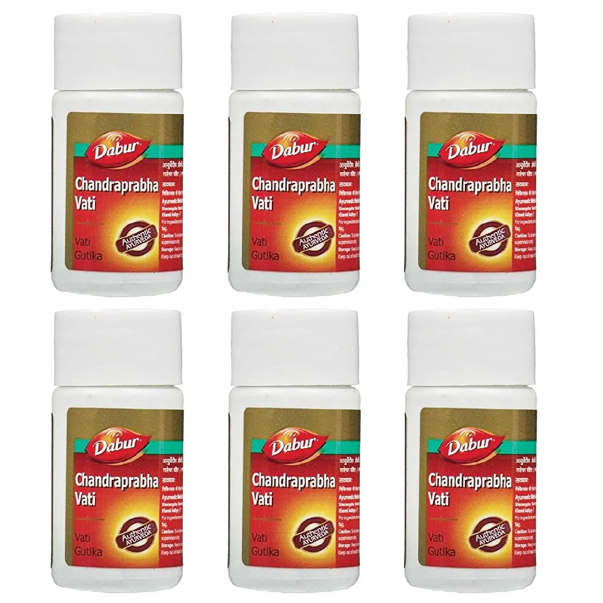 Dabur Chandra prabha Vati 40tab, Pack of 6