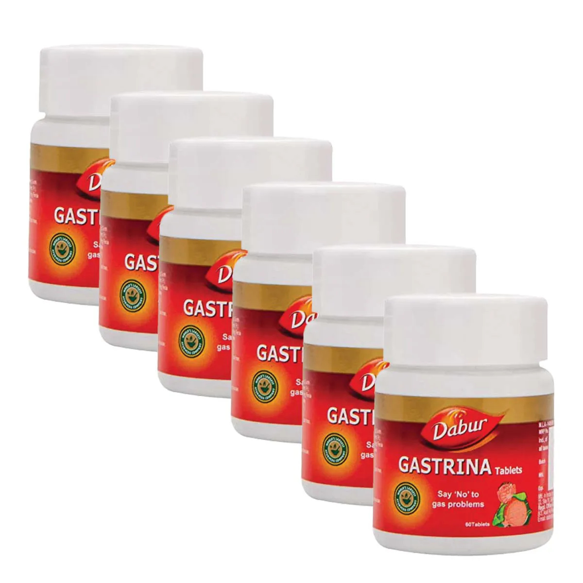 Dabur Gastrina Tablet 60tab, Pack of 6