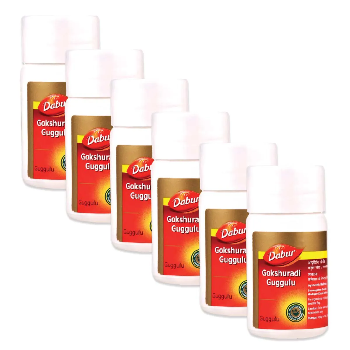 Dabur Gokshuradi Guggulu 40tab, Pack of 6