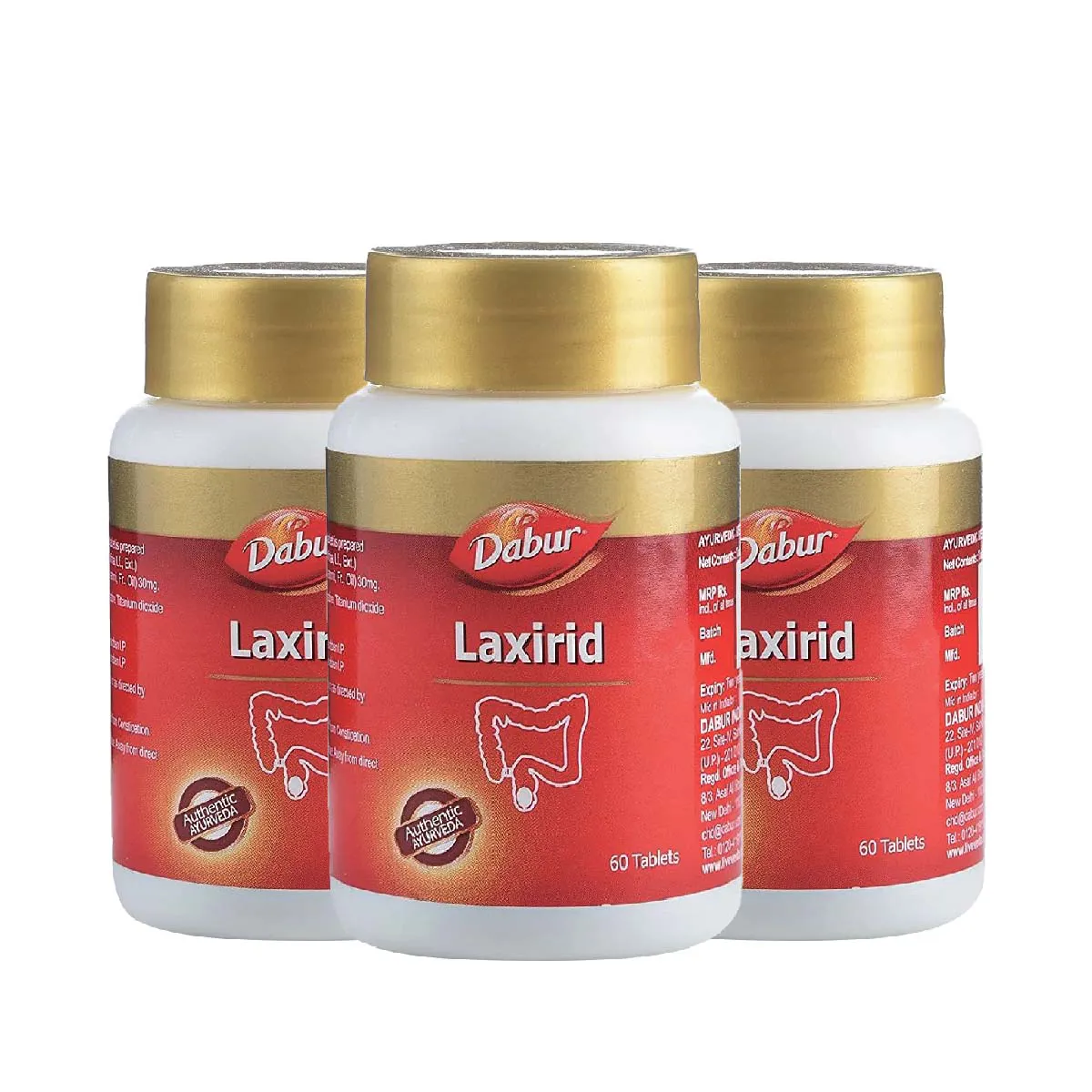 Dabur Laxirid 60tab, Pack of 3