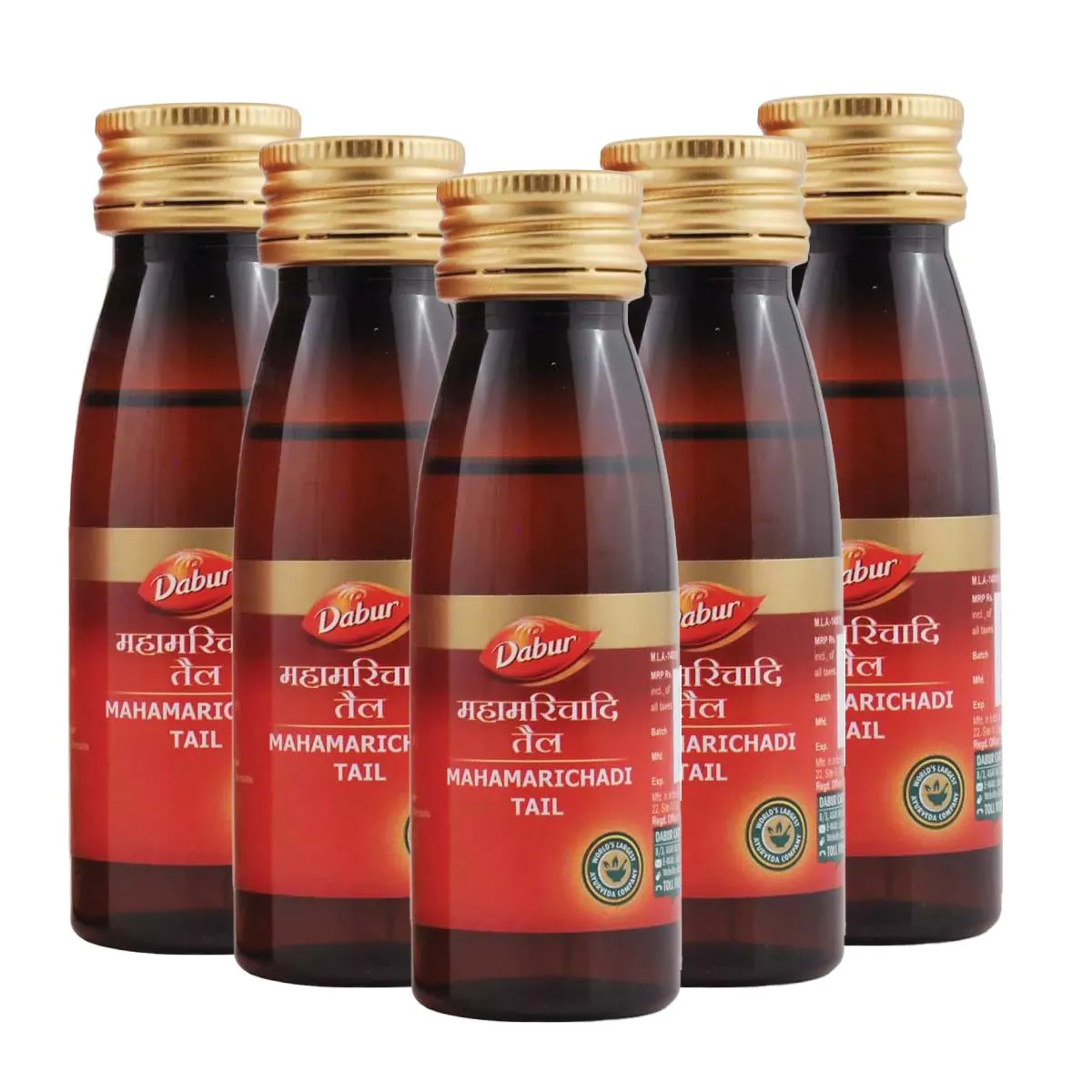 Dabur Mahamarichadi Tail 50ml, Pack of 5