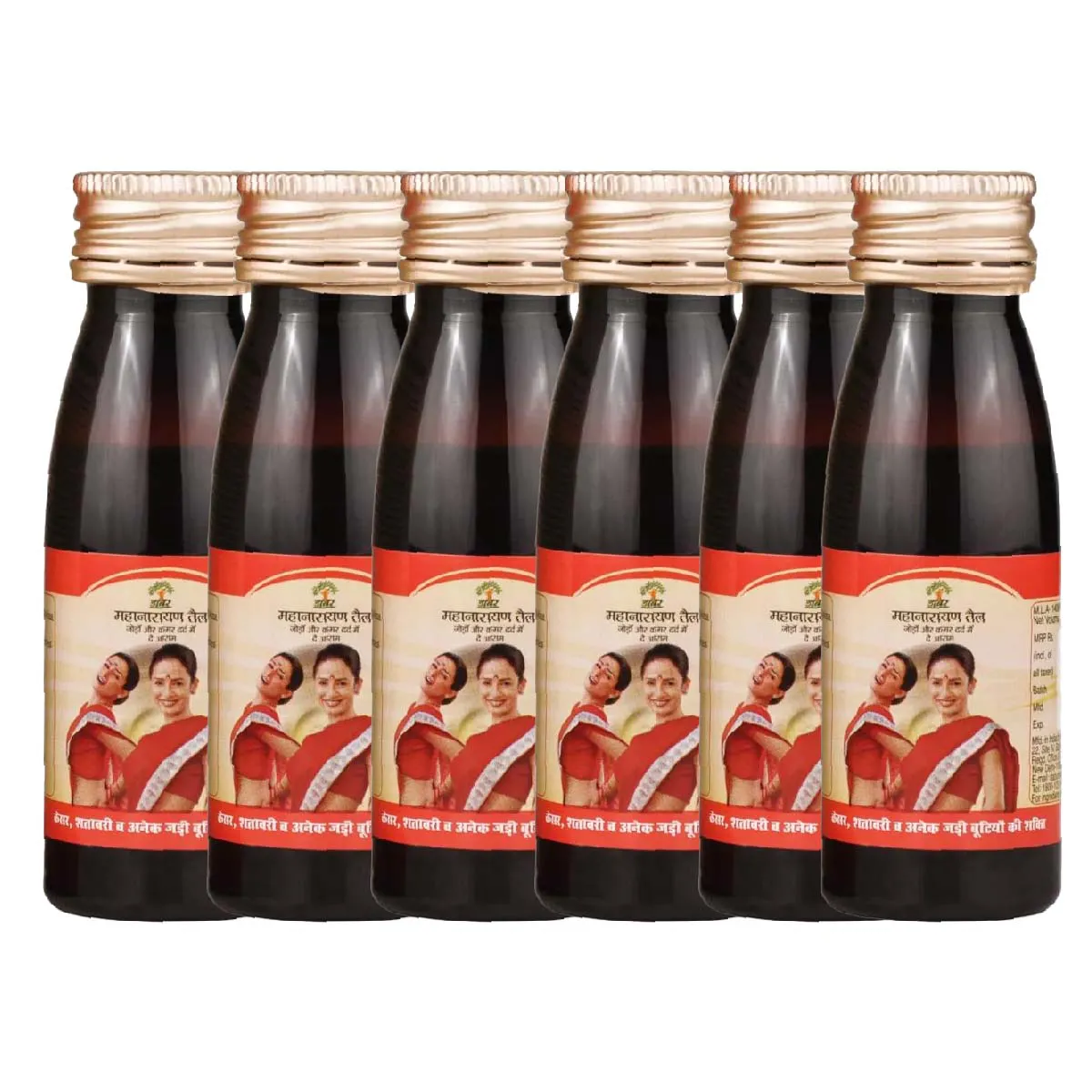 Dabur Mahanarayan Tail 50ml, Pack of 6
