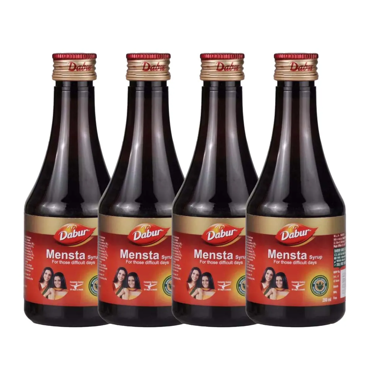 Dabur Mensta Syrup 200ml, Pack of 4