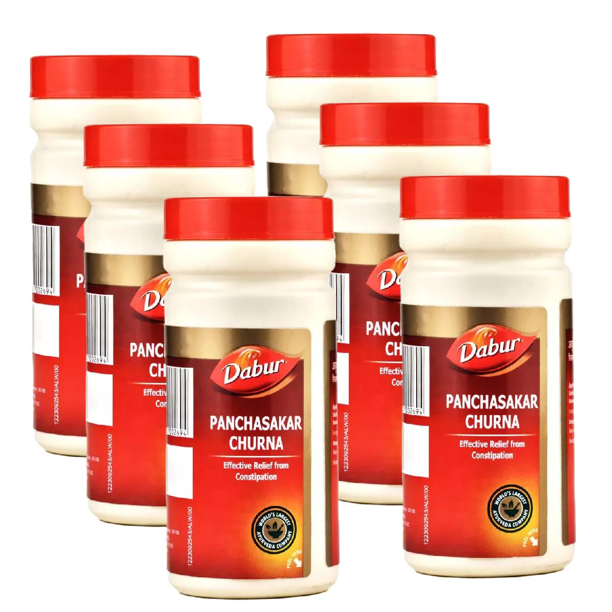 Dabur Panchsakar Churna 60g, Pack of 6