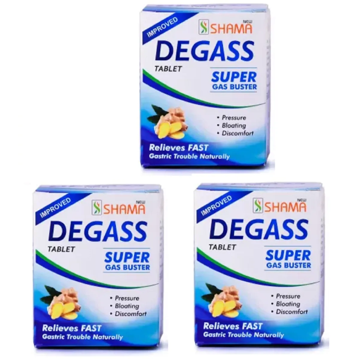 New Shama De Gass Tablet 60tab, Pack of 3