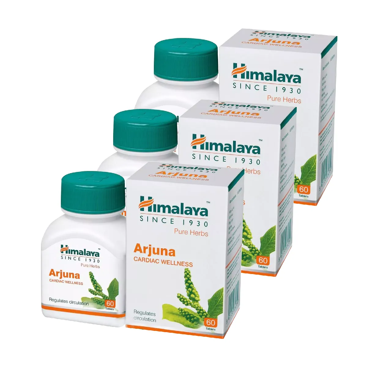 Himalaya Arjuna 60tab, Pack of 3