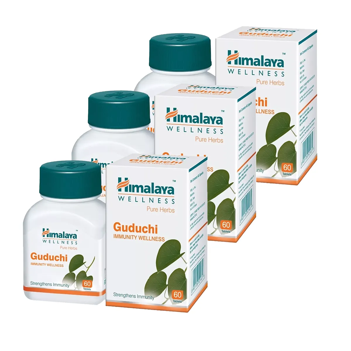 Himalaya Guduchi Tablet 60tab, Pack of 3
