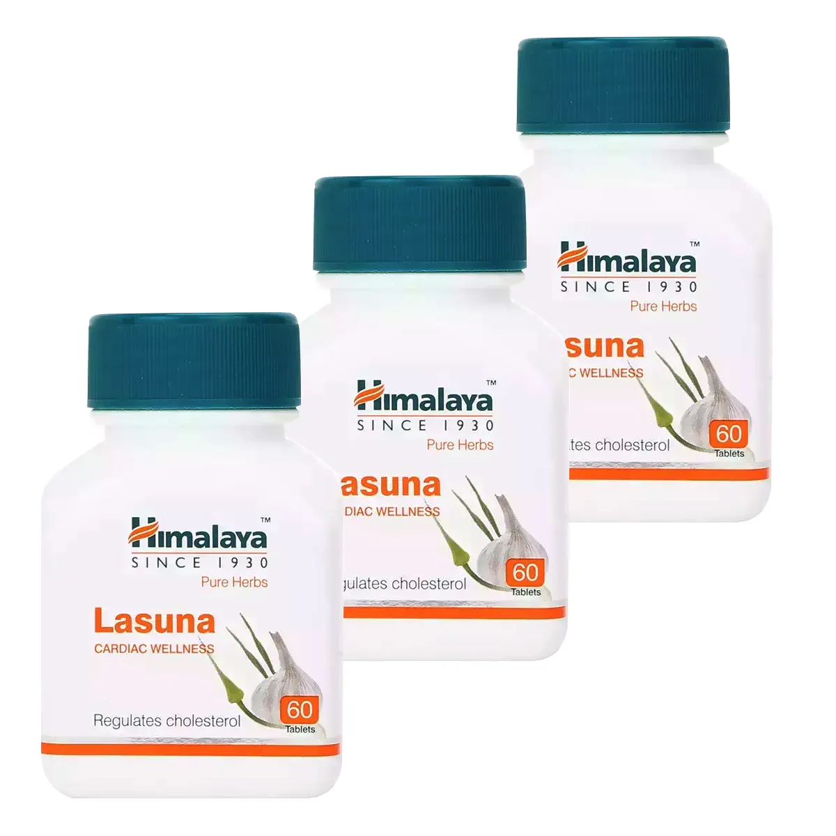 Himalaya Lasuna Tablet 60tab, Pack of 3