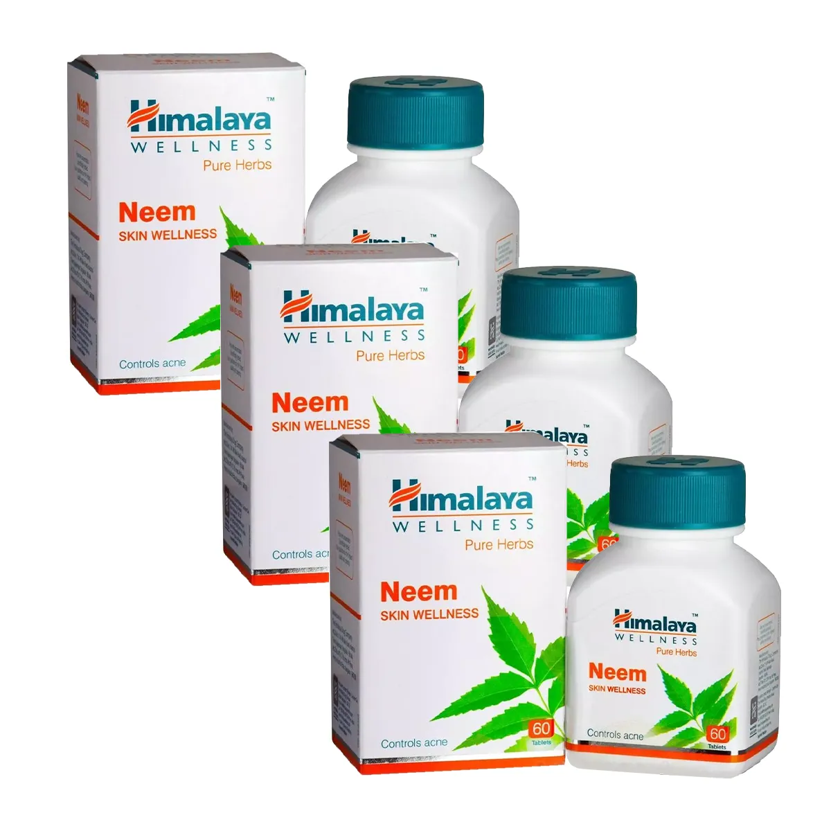 Himalaya Neem Tablet 60tab, Pack of 3