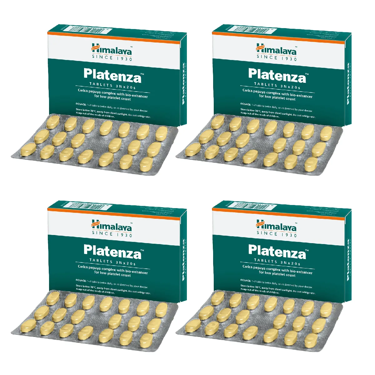Himalaya Platenza Tablet 20tab, Pack of 4