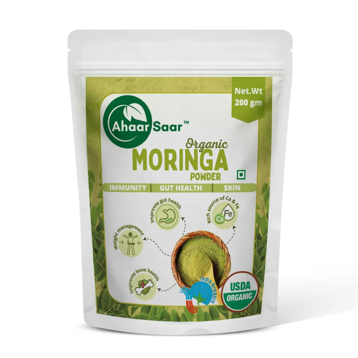 Ahaar Saar Organic Moringa Powder 200g