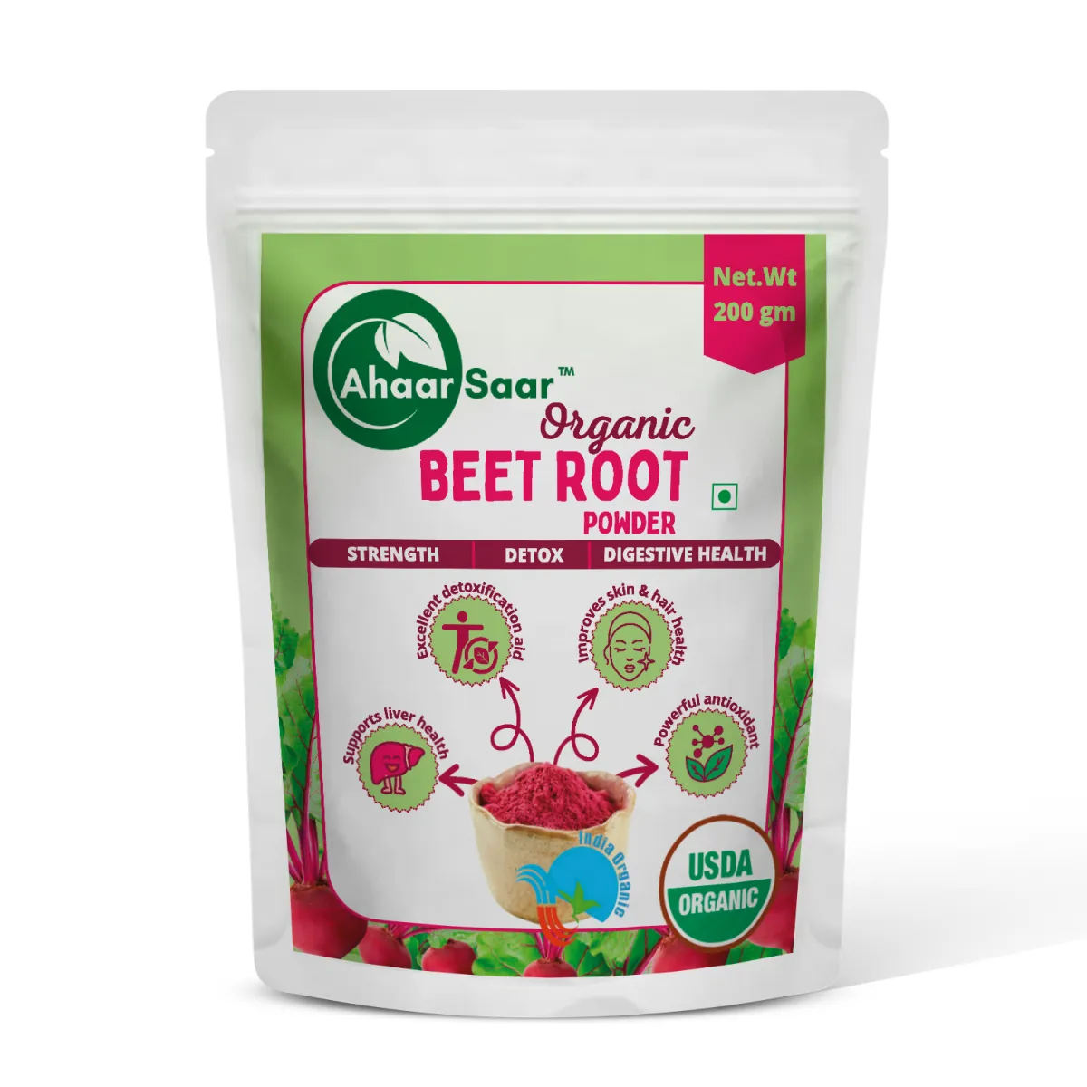 Ahaar Saar Organic Beet Root Powder 200g