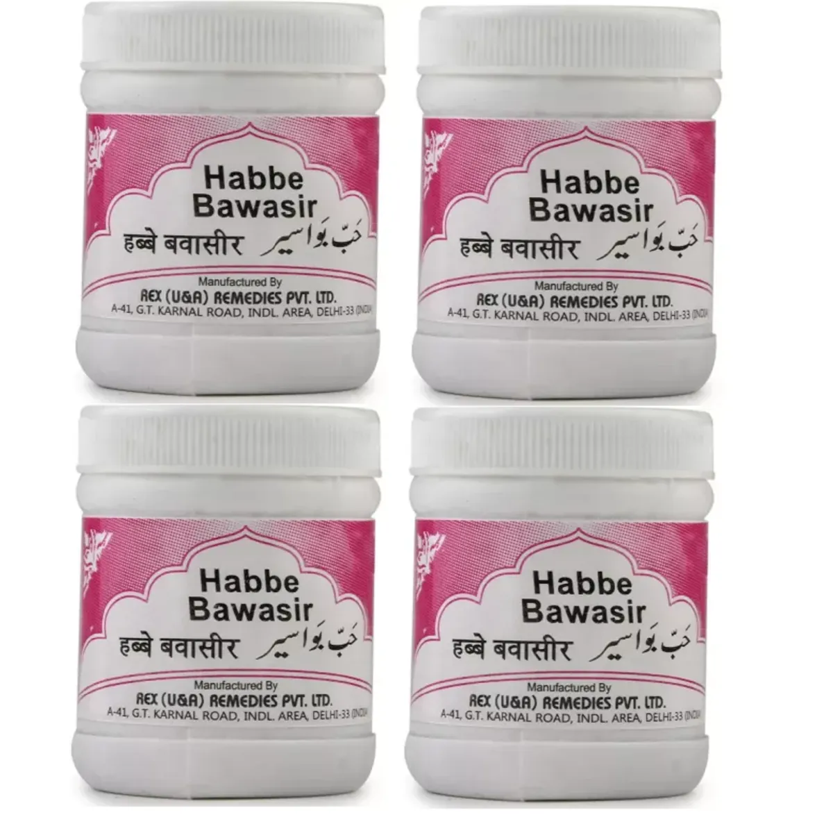 Rex Habbe Bawasir 40tab, Pack of 4
