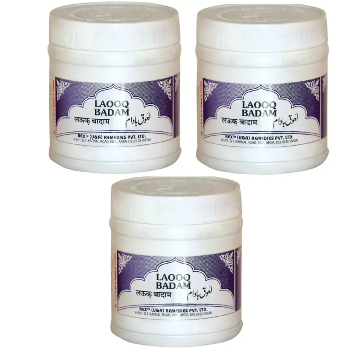 Rex Lauq Badam 125g, Pack of 3