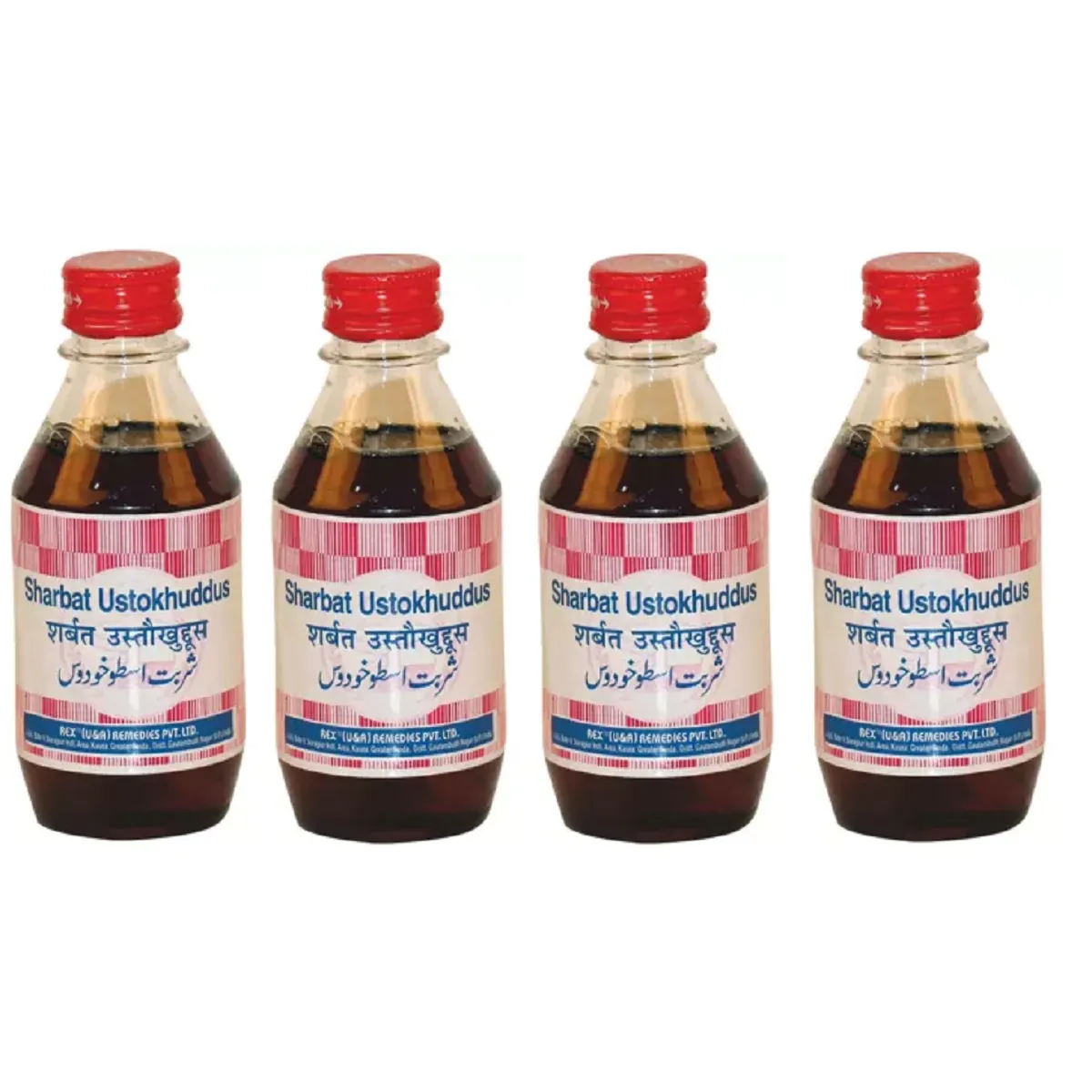 Rex Sharbat Ustukhudus 200ml, Pack of 4