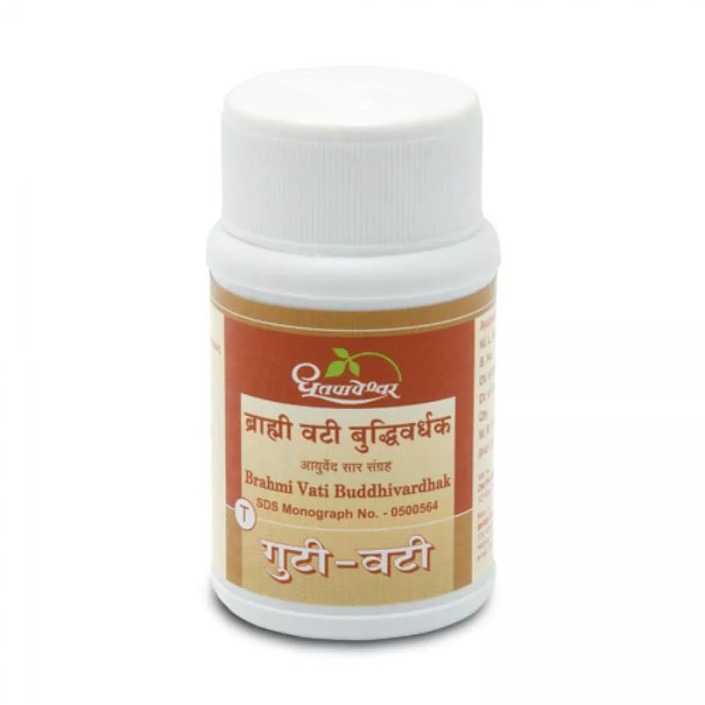 Dhootapapeshwar Brahmi Vati Budhivardhak 60tab