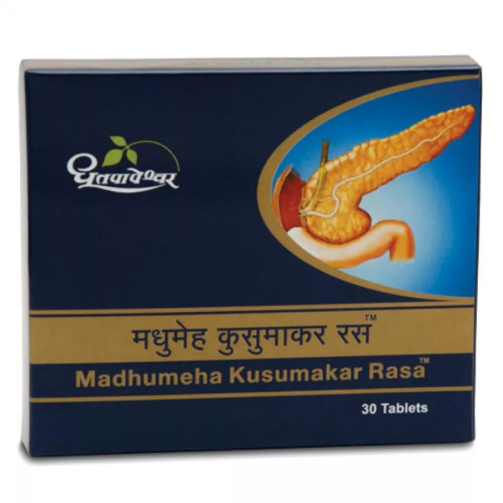 Dhootapapeshwar Madhumeha Kusumakar Ras 30tab