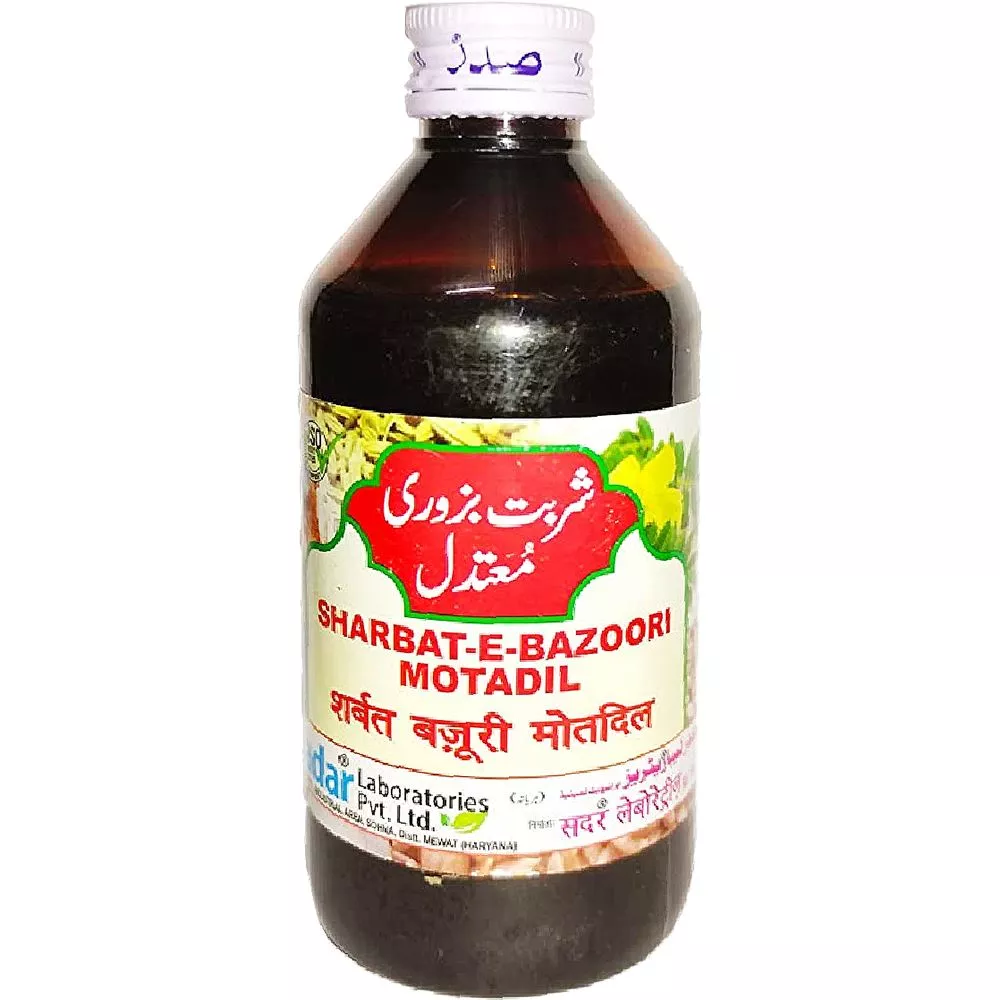 Sadar Dawakhana Sharbat Bazoori Motadil 200ml
