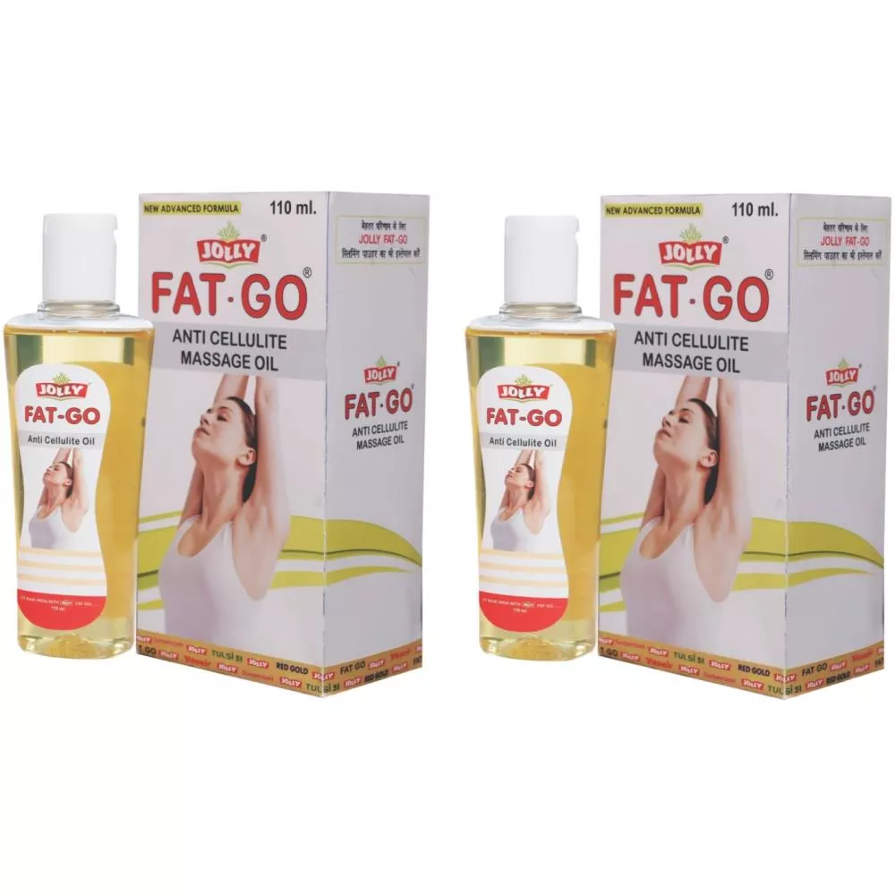 Jolly Fat-Go Anti Cellulite Massage Oil 110ml, Pack of 2