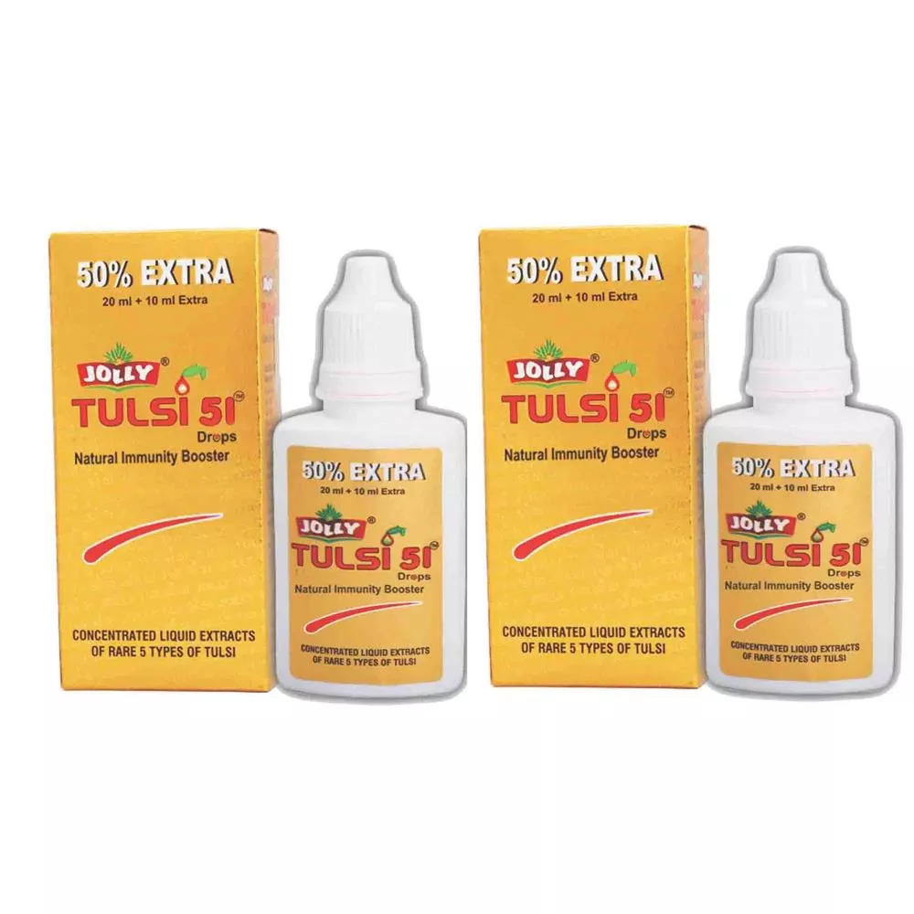 Jolly Tulsi Drops 18ml, Pack of 2