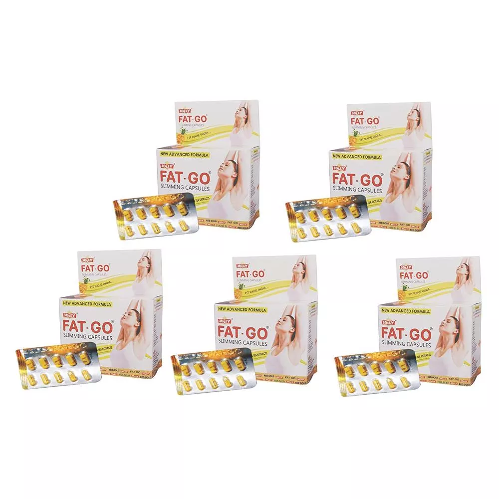 Jolly Fat Go Slimming Capsules 30caps, Pack of 5