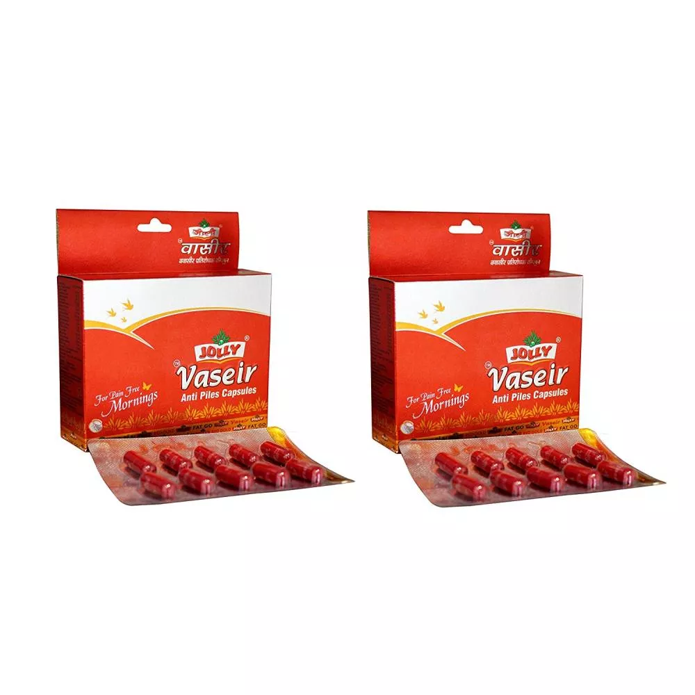 Jolly Vaseer Anti Piles Capsules 10caps, Pack of 2