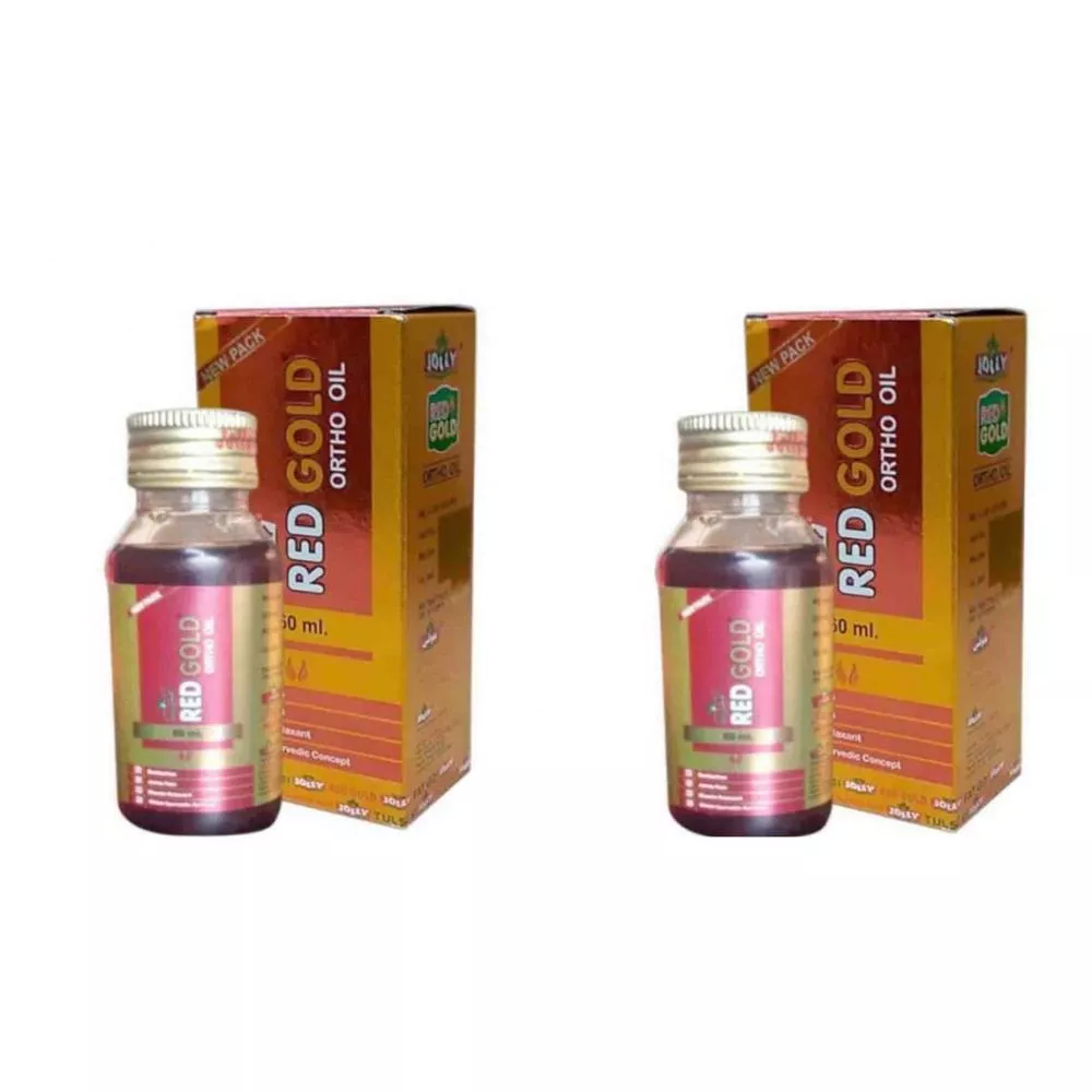 Jolly Red Gold Ortho Oil 60ml, Pack of 2